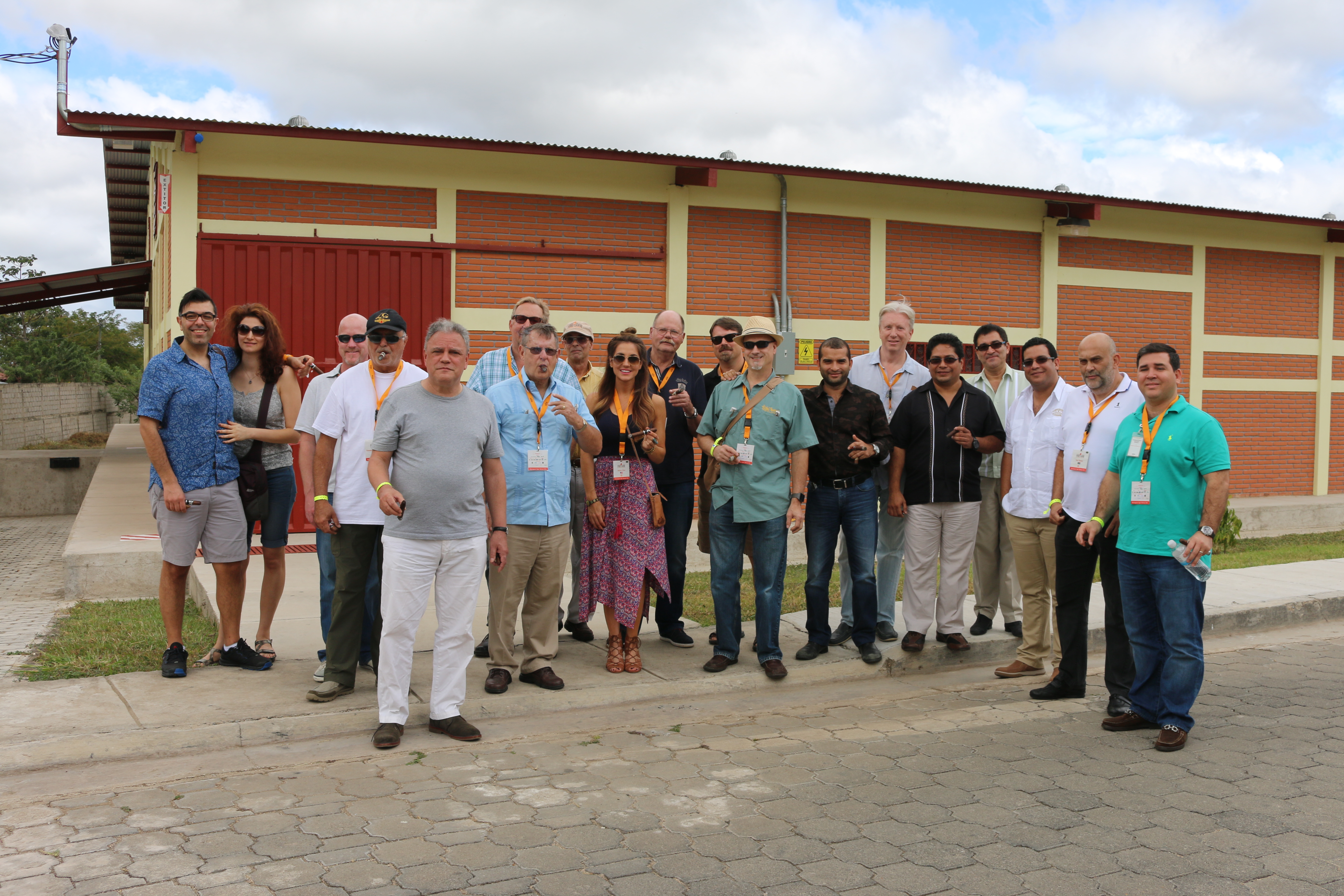 Group Shot outside Scandinavian Tobacco